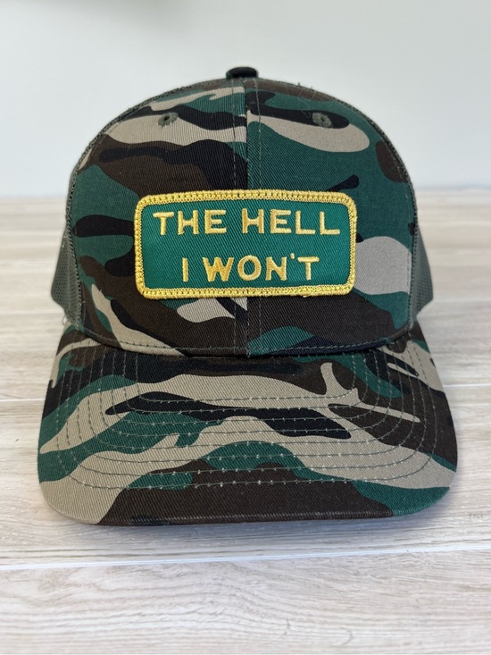 KBETHOS Accessories - KBETHOS Olive Green Mesh Trucker Hat Adjustable Like New Snapback Americana Chic